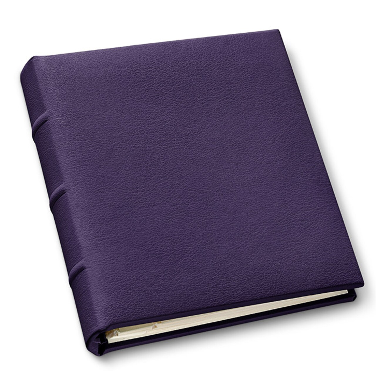 Gallery Leather Travel Photo Album Holds 4x6 Photos, 3 Ring Binder, 50 Pages for 50 Photos, Fillable, Handcrafted – 6.5” x 5.5”